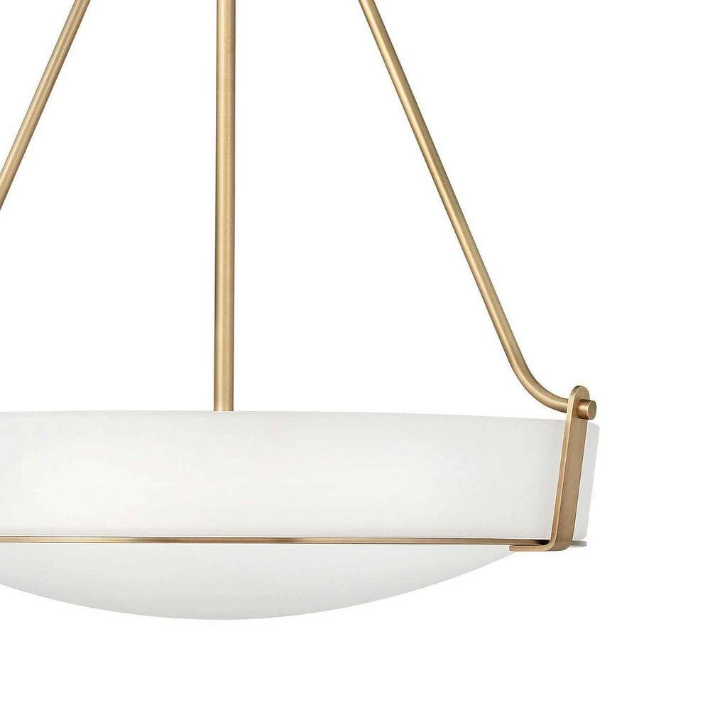 Hathaway 75-Watt Integrated LED Heritage Brass Shaded Pendant by HINKLEY 2 Hathaway 75-Watt Integrated LED Heritage Brass Shaded Pendant by HINKLEY - Image 2