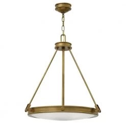 Collier 4-Light Heritage Brass Standard Mini Pendant by HINKLEY