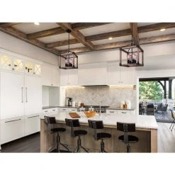 Moss 4-Light Matte Black and Real Wood Chandelier by CANARM -HINKLEY || CANARM Shop matte black and real wood canarm chandeliers ich756a04bkw14 44 1000