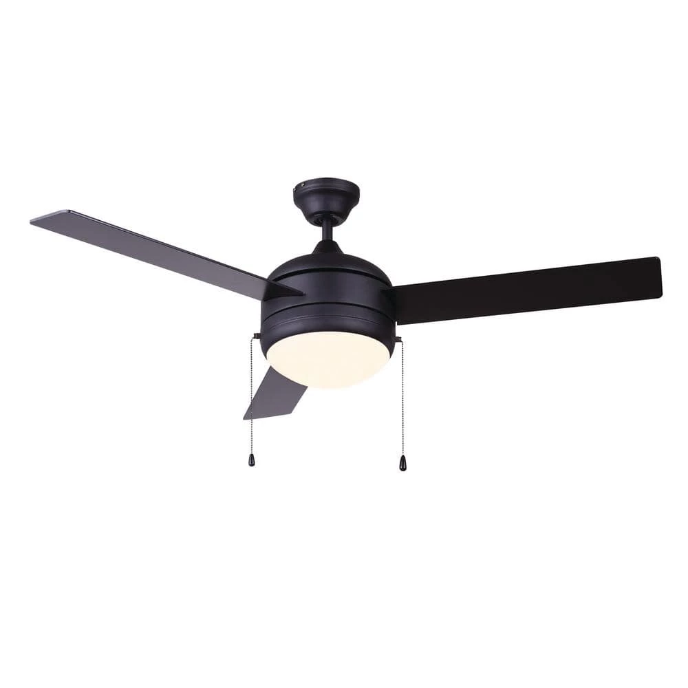 Calibre 48 in. Matte Black Ceiling Fan with Light Kit by CANARM 1 Calibre 48 in. Matte Black Ceiling Fan with Light Kit by CANARM