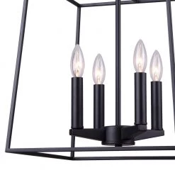Wexford 4-Light Matte Black Chandelier by CANARM 9 Wexford 4-Light Matte Black Chandelier by CANARM -HINKLEY || CANARM Shop matte black canarm chandeliers ich763a04bk14 1f 1000
