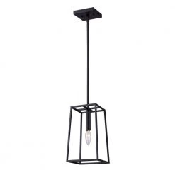 Wexford 1-Light Matte Black Pendant by CANARM -HINKLEY || CANARM Shop matte black canarm chandeliers ipl763a01bk c3 1000