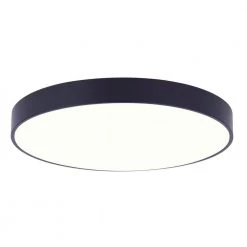 Low Profile Edgeless 7 in. Matte Black Integrated LED Flush Mount by CANARM