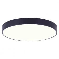 Low Profile Edgeless 9 in. Matte Black Integrated LED Flush Mount by CANARM