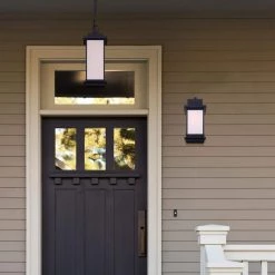 Akello 1-Light Matte Black Outdoor Pendant Light by CANARM -HINKLEY || CANARM Shop matte black canarm outdoor pendant lights iol477bk 31 1000