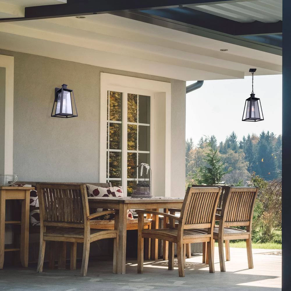 Grove 1-Light Matte Black Outdoor Pendant Light by CANARM 4 Grove 1-Light Matte Black Outdoor Pendant Light by CANARM - Image 4