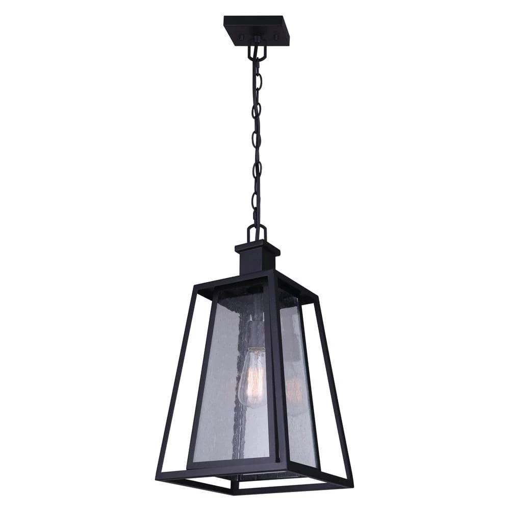 Grove 1-Light Matte Black Outdoor Pendant Light by CANARM 1 Grove 1-Light Matte Black Outdoor Pendant Light by CANARM