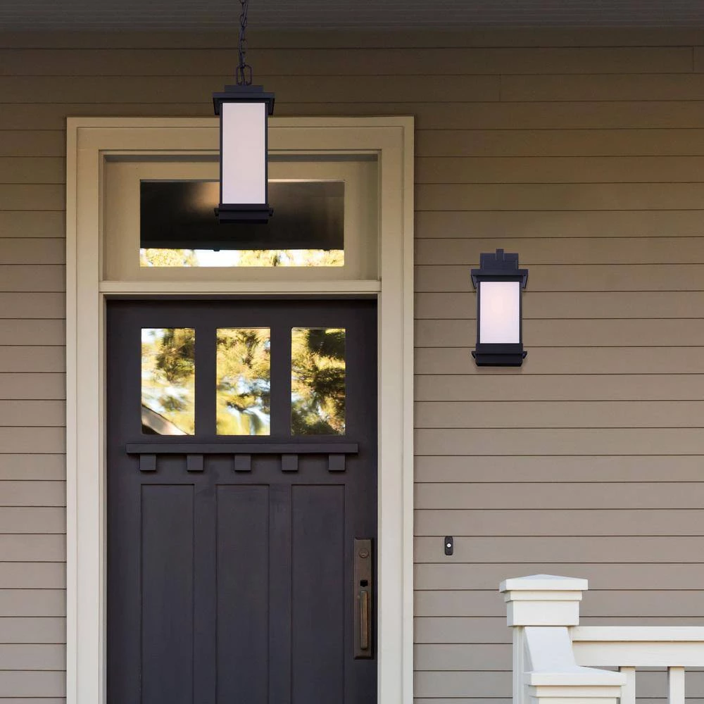 Akello 1-Light Matte Black Outdoor Wall Light Sconce by CANARM 2 Akello 1-Light Matte Black Outdoor Wall Light Sconce by CANARM - Image 2