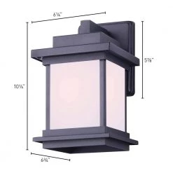 Akello 1-Light Matte Black Outdoor Wall Light Sconce by CANARM 7 Akello 1-Light Matte Black Outdoor Wall Light Sconce by CANARM -HINKLEY || CANARM Shop matte black canarm outdoor sconces iol473bk 4f 1000