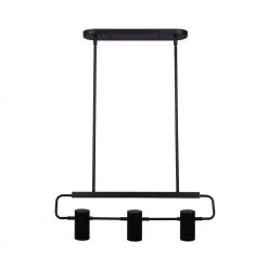 Marena 3-Light Matte Black Halogen Track Lighting Head by CANARM