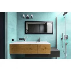 Cain 25 in. 3-Light Matte Black Vanity Light with Clear Glass Shade by CANARM -HINKLEY || CANARM Shop matte black canarm vanity lighting ivl1019a03bk 31 1000