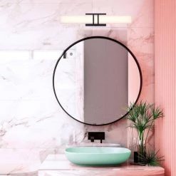 Carlyn 24 in. Matte Black LED Vanity Light Bar by CANARM -HINKLEY || CANARM Shop matte black canarm vanity lighting lvl181a24bk 31 1000