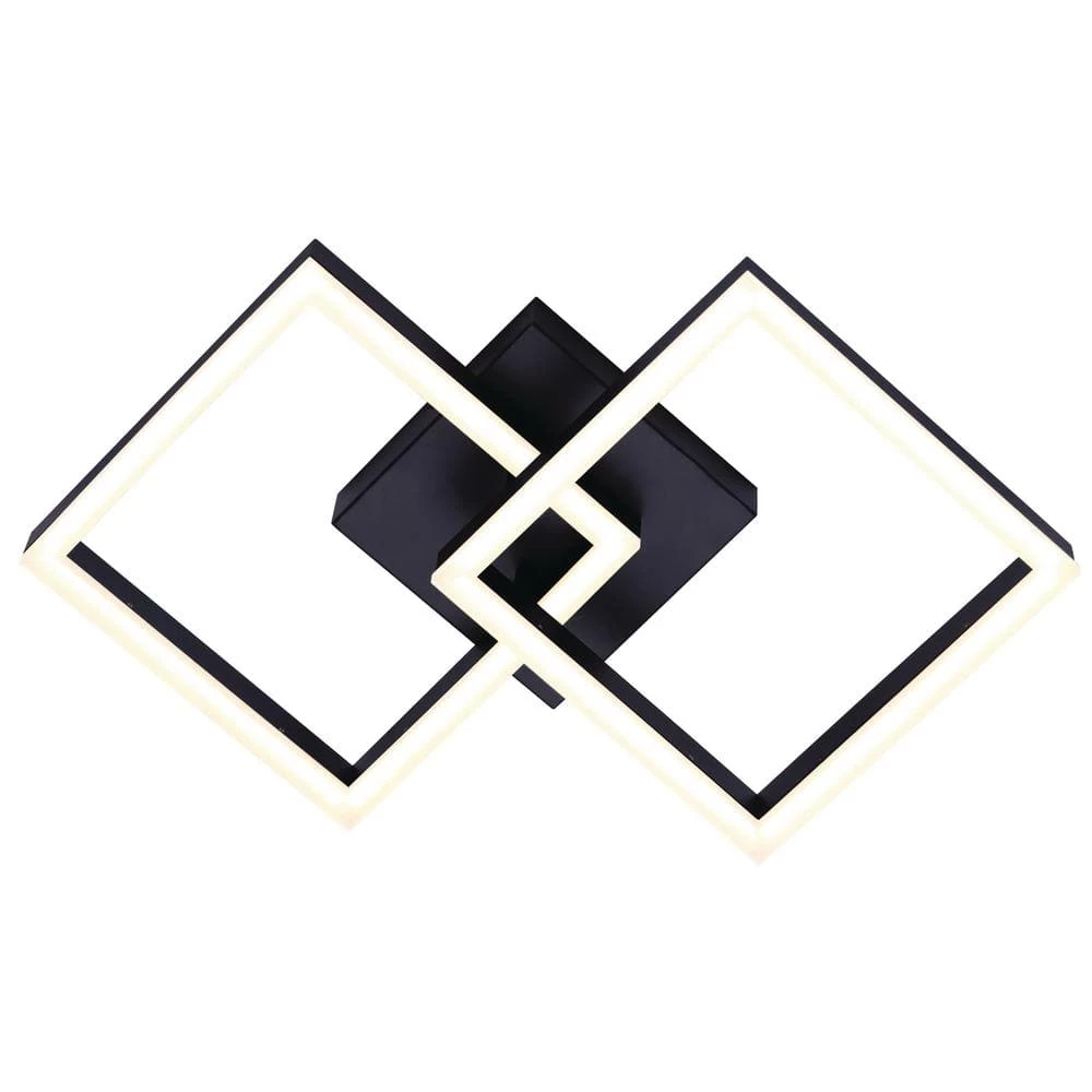 Veda 12 in. Black LED Sconce with Acrylic Lens by CANARM 1 Veda 12 in. Black LED Sconce with Acrylic Lens by CANARM