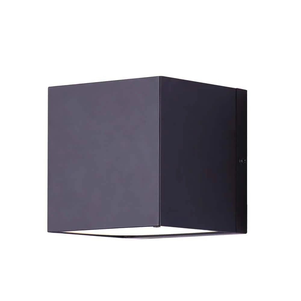 Alexia 4.25 in. Matte Black LED Sconce with Acrylic Lens by CANARM 1 Alexia 4.25 in. Matte Black LED Sconce with Acrylic Lens by CANARM