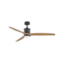 Hover 60 in. Integrated LED Indoor/Outdoor Matte Black Ceiling Fan with Wall Switch by HINKLEY