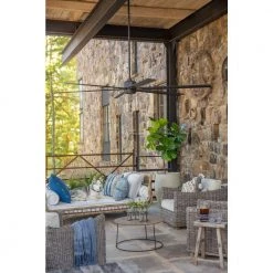 INDY MAXX 99 in. Integrated LED Indoor/Outdoor Matte Black Ceiling Fan with Wall Switch by HINKLEY 9 INDY MAXX 99 in. Integrated LED Indoor/Outdoor Matte Black Ceiling Fan with Wall Switch by HINKLEY -HINKLEY || CANARM Shop matte black hinkley ceiling fans with lights 900999fmb ldd 44 1000