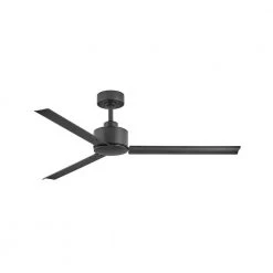 Indy 56 in. Indoor/Outdoor Matte Black Ceiling Fan with Wall Switch by HINKLEY