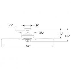 HIGHLAND 52 in. Indoor Matte Black Ceiling Fan Pull Chain by HINKLEY -HINKLEY || CANARM Shop matte black hinkley ceiling fans without lights 904152fmb nia 40 1000
