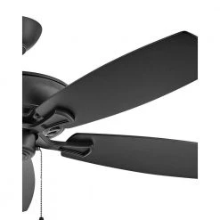 HIGHLAND 52 in. Indoor Matte Black Ceiling Fan Pull Chain by HINKLEY -HINKLEY || CANARM Shop matte black hinkley ceiling fans without lights 904152fmb nia 4f 1000