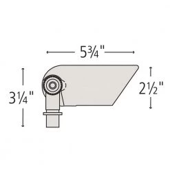 5-Watt 2700K Hardy Island 350 Lumens Matte Bronze Hardwired Integrated LED Outdoor Normal Shroud Spotlight with LumaCORE by HINKLEY 14 5-Watt 2700K Hardy Island 350 Lumens Matte Bronze Hardwired Integrated LED Outdoor Normal Shroud Spotlight with LumaCORE by HINKLEY -HINKLEY || CANARM Shop matte bronze hinkley spotlights 1536mz 5w27k 77 1000