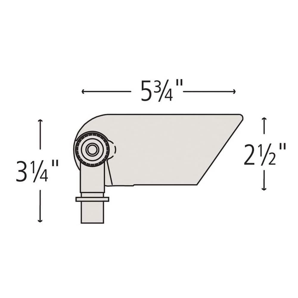 5-Watt 2700K Hardy Island 350 Lumens Matte Bronze Hardwired Integrated LED Outdoor Normal Shroud Spotlight with LumaCORE by HINKLEY 4 5-Watt 2700K Hardy Island 350 Lumens Matte Bronze Hardwired Integrated LED Outdoor Normal Shroud Spotlight with LumaCORE by HINKLEY - Image 4
