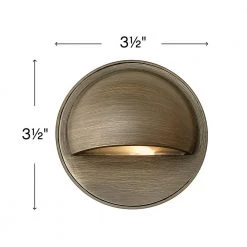 Hardy Island Round Eyebrow Matte Bronze LED Deck Sconce by HINKLEY 7 Hardy Island Round Eyebrow Matte Bronze LED Deck Sconce by HINKLEY -HINKLEY || CANARM Shop matte bronze hinkley stair lights 16801mz ll 4f 1000