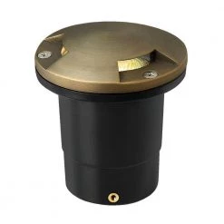 Low-Voltage 20-Watt Matte Bronze Hardy Island Directional Top Cast Brass Well Light by HINKLEY