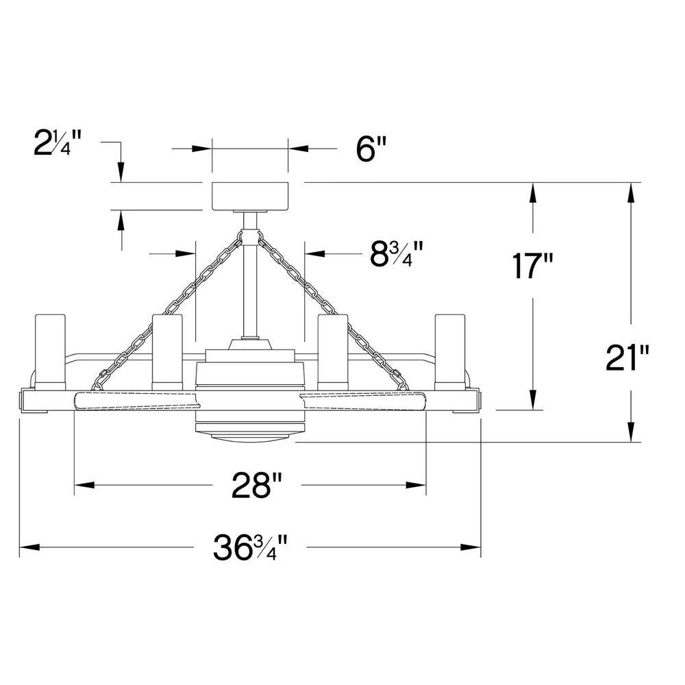 Sawyer 36 in. Indoor/Outdoor Matte White Ceiling Fan with Wall Switch by HINKLEY 3 Sawyer 36 in. Indoor/Outdoor Matte White Ceiling Fan with Wall Switch by HINKLEY - Image 3
