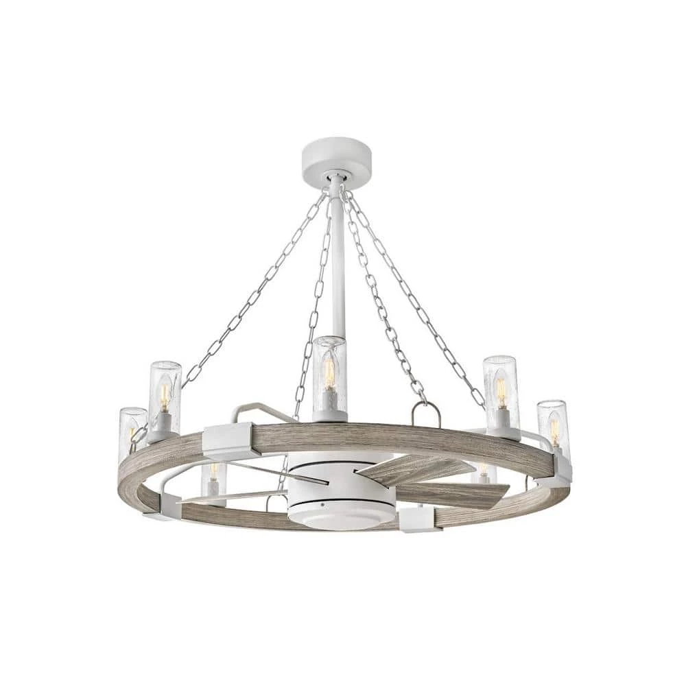 Sawyer 36 in. Indoor/Outdoor Matte White Ceiling Fan with Wall Switch by HINKLEY 2 Sawyer 36 in. Indoor/Outdoor Matte White Ceiling Fan with Wall Switch by HINKLEY - Image 2