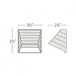 Matte White LED Outdoor Flushmount Deck Sconce by HINKLEY 5 Matte White LED Outdoor Flushmount Deck Sconce by HINKLEY -HINKLEY || CANARM Shop matte white hinkley stair lights 1524mw led 4f 1000