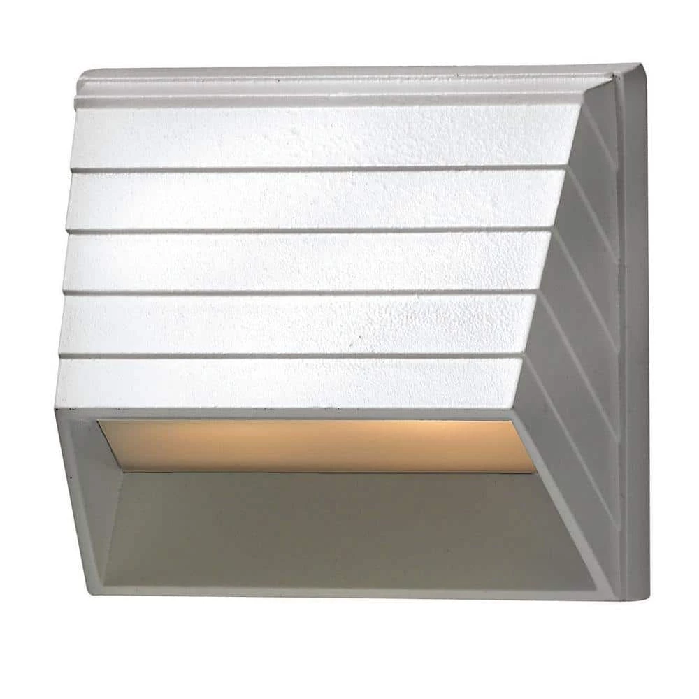 Matte White LED Outdoor Flushmount Deck Sconce by HINKLEY 1 Matte White LED Outdoor Flushmount Deck Sconce by HINKLEY
