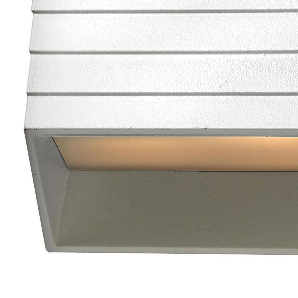 Matte White LED Outdoor Flushmount Deck Sconce by HINKLEY 2 Matte White LED Outdoor Flushmount Deck Sconce by HINKLEY - Image 2