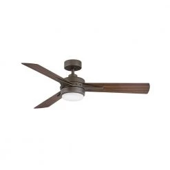 Ventus 52 in. Integrated LED Indoor Metallic Matte Bronze Ceiling Fan with Wall Switch by HINKLEY -HINKLEY || CANARM Shop metallic matte bronze hinkley ceiling fans with lights 902852fmm lia 44 1000