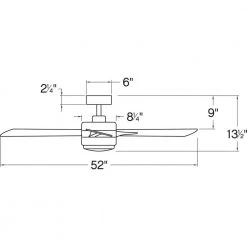 Ventus 52 in. Integrated LED Indoor Metallic Matte Bronze Ceiling Fan with Wall Switch by HINKLEY -HINKLEY || CANARM Shop metallic matte bronze hinkley ceiling fans with lights 902852fmm lia 4f 1000