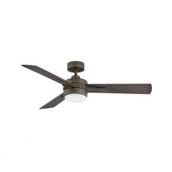 Ventus 52 in. Integrated LED Indoor Metallic Matte Bronze Ceiling Fan with Wall Switch by HINKLEY