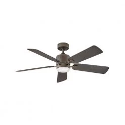 Afton 52 in. Integrated LED Indoor Metallic Matte Bronze Ceiling Fan with Wall Switch by HINKLEY