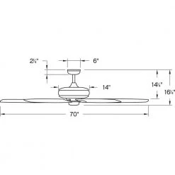 Tempest 70 in. Indoor/Outdoor Metallic Matte Bronze Ceiling Fan with Wall Switch by HINKLEY -HINKLEY || CANARM Shop metallic matte bronze hinkley ceiling fans without lights 902672fmm nwd 4f 1000