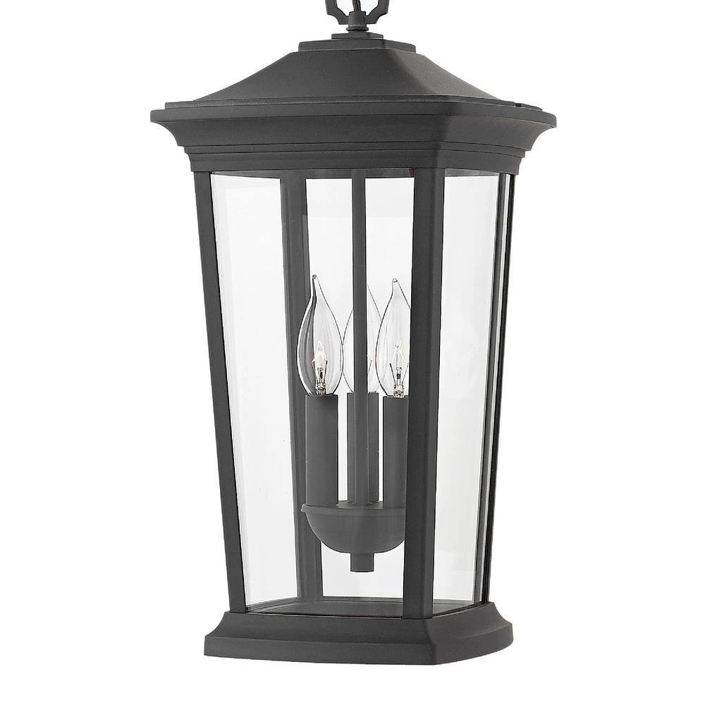 Bromley 3-Light Museum Black Outdoor Pendant Light by HINKLEY 3 Bromley 3-Light Museum Black Outdoor Pendant Light by HINKLEY - Image 3