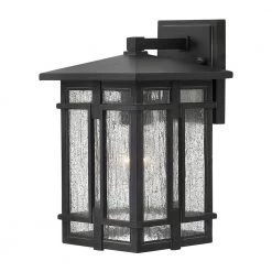 Tucker Small 1-Light Museum Black Outdoor Wall Lantern Sconce by HINKLEY