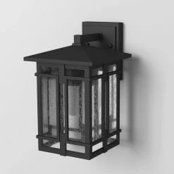 Tucker Small 1-Light Museum Black Outdoor Wall Lantern Sconce by HINKLEY -HINKLEY || CANARM Shop museum black hinkley outdoor sconces 1960mb 76 1000