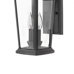Alford Place 2-Light Museum Black LED Outdoor Lantern Sconce by HINKLEY -HINKLEY || CANARM Shop museum black hinkley outdoor sconces 2364mb ll 4f 1000