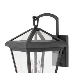 Alford Place Small Museum Black Outdoor Wall Mount Lantern by HINKLEY -HINKLEY || CANARM Shop museum black hinkley outdoor sconces 2560mb c3 1000