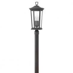 Bromley 3-Light Museum Black LED Outdoor Post or Pier Mount by HINKLEY