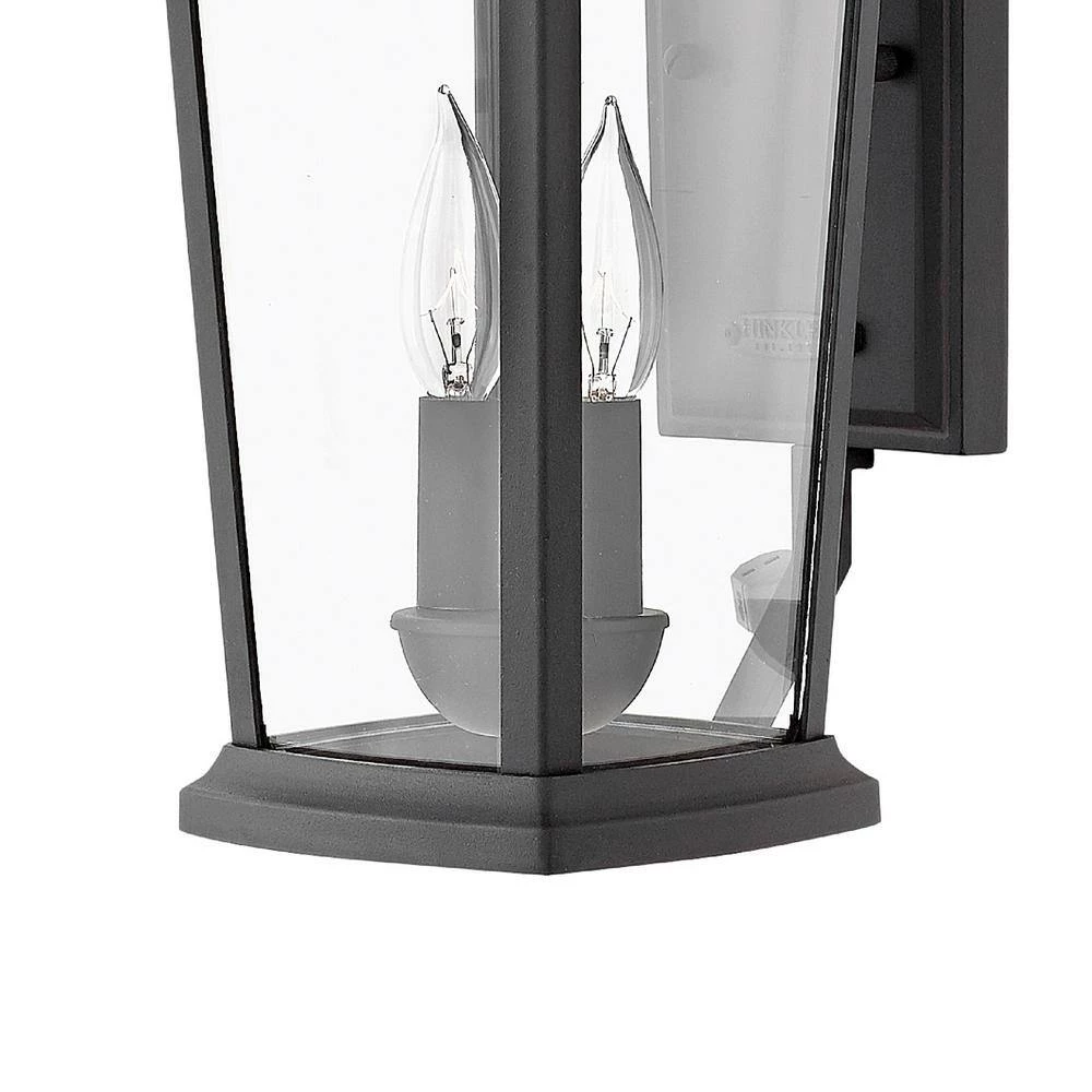 Bromley Small 2-Light Museum Black LED Wall Lantern Sconce by HINKLEY 3 Bromley Small 2-Light Museum Black LED Wall Lantern Sconce by HINKLEY - Image 3