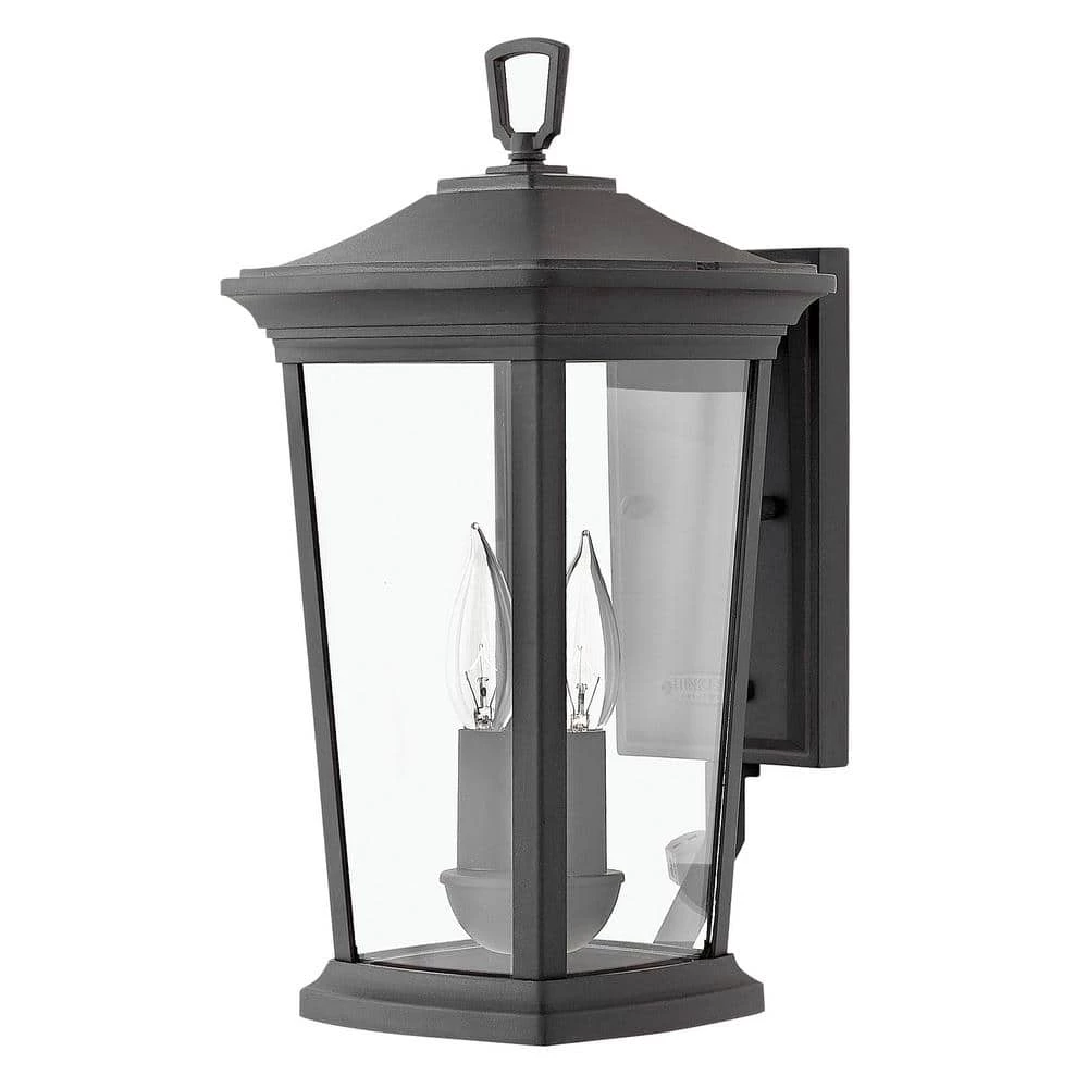 Bromley Small 2-Light Museum Black LED Wall Lantern Sconce by HINKLEY 1 Bromley Small 2-Light Museum Black LED Wall Lantern Sconce by HINKLEY