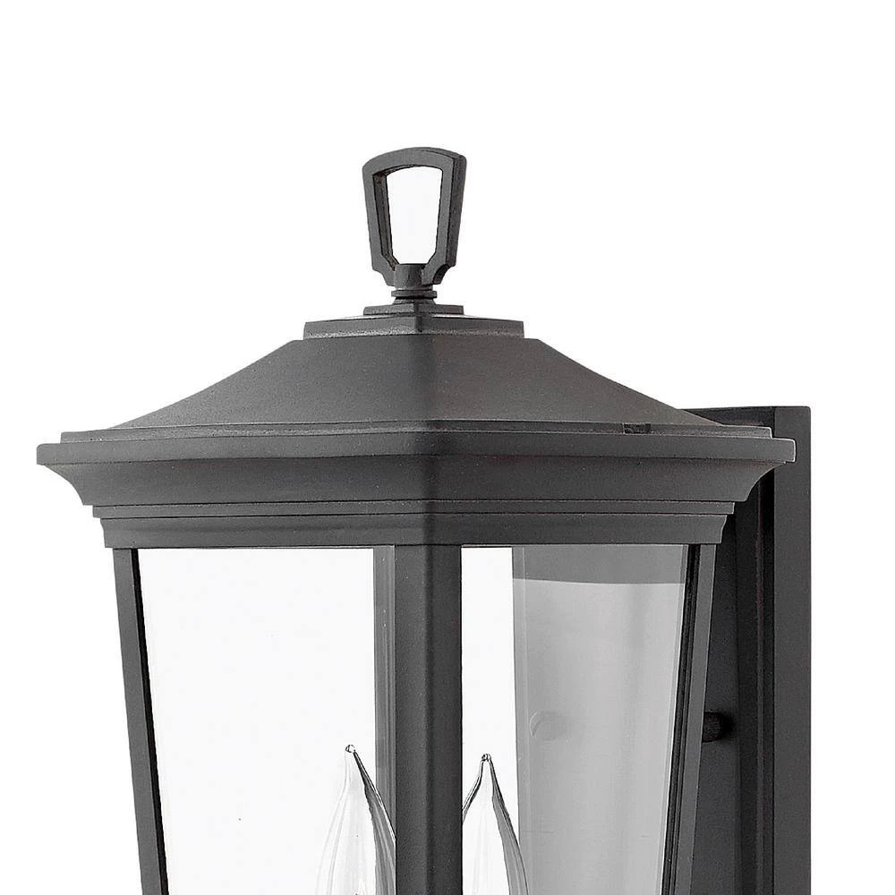 Bromley Small 2-Light Museum Black LED Wall Lantern Sconce by HINKLEY 2 Bromley Small 2-Light Museum Black LED Wall Lantern Sconce by HINKLEY - Image 2