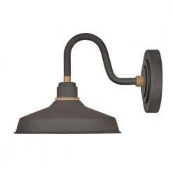 Foundry Small 1-Light Museum Bronze Outdoor Wall Lantern by HINKLEY