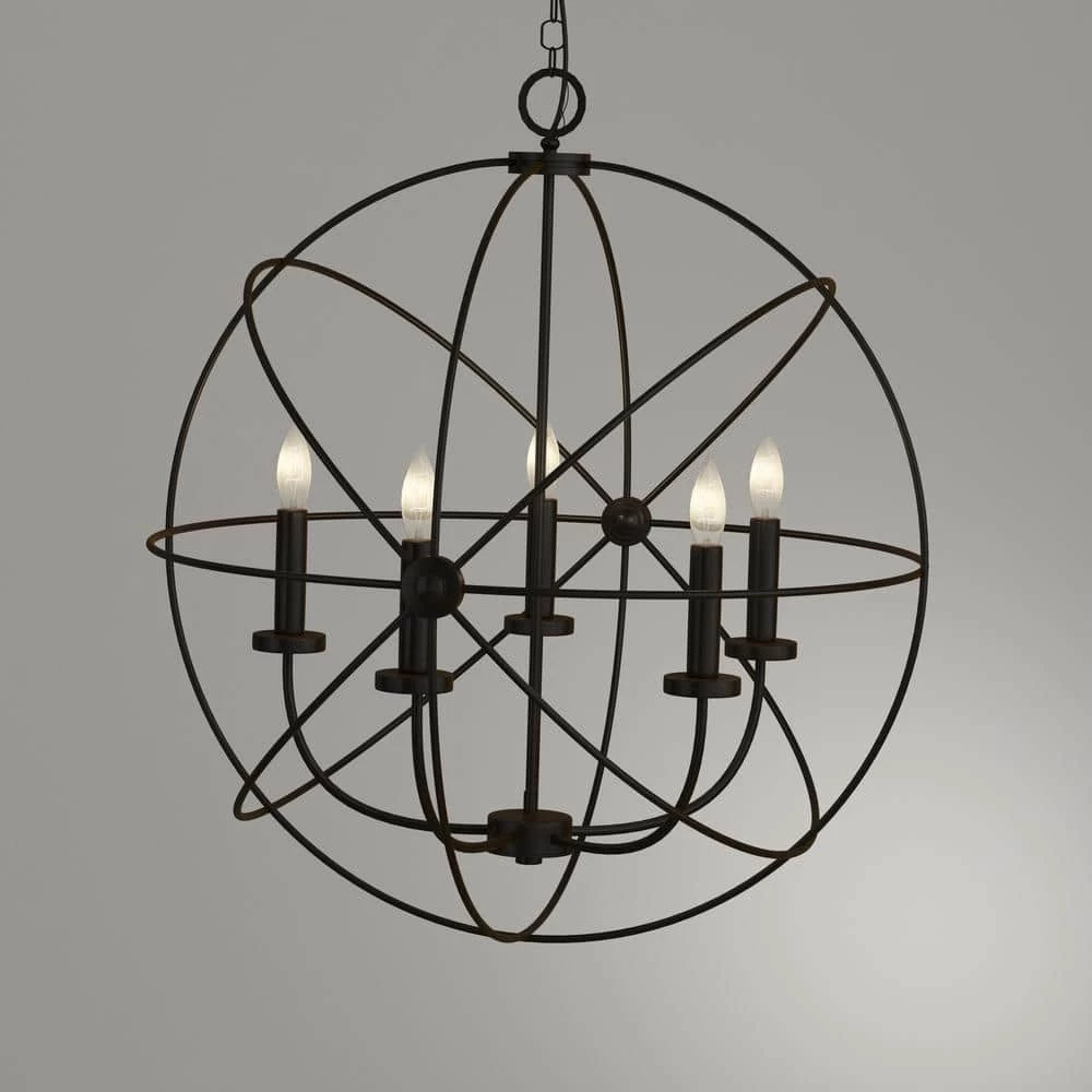 Summerside 5-Light Oil Rubbed Bronze Chandelier by CANARM 9 Summerside 5-Light Oil Rubbed Bronze Chandelier by CANARM - Image 9