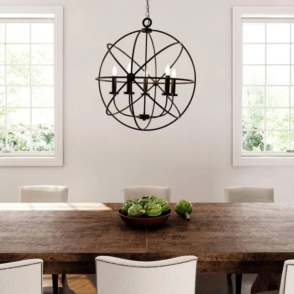 Summerside 5-Light Oil Rubbed Bronze Chandelier by CANARM 2 Summerside 5-Light Oil Rubbed Bronze Chandelier by CANARM - Image 2