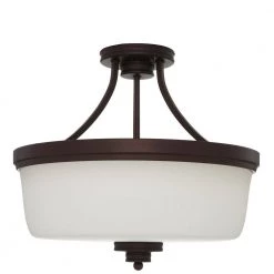 Jackson 3-Light oil-rubbed Bronze Semi-Flush Mount Light by CANARM -HINKLEY || CANARM Shop oil rubbed bronze canarm flush mount lights isf286a03orb 40 1000